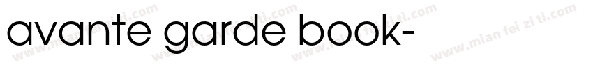avante garde book字体转换
